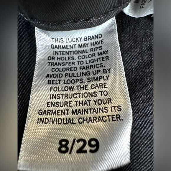 Lucky Brand The Cargo Pant Pirate Black Size 8 - Picture 11 of 13